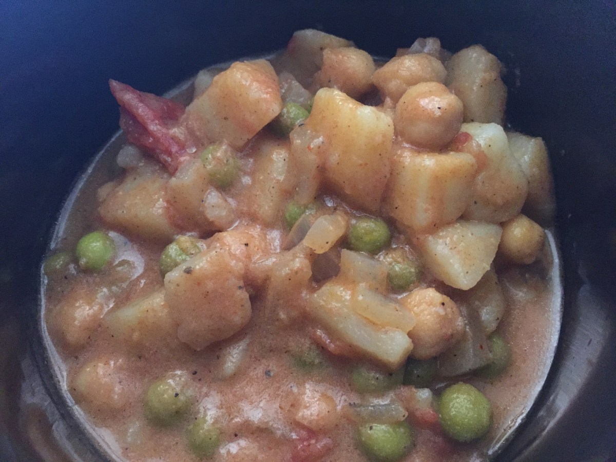 Curried potatoes recipe and a “52 soups”&nbsp;menu